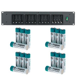 Chargeur + 16 piles