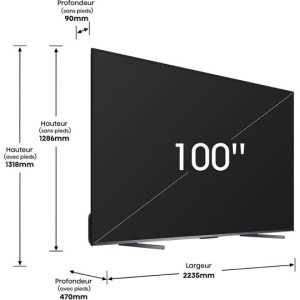 ÉCRAN TV 100" QLED 4K